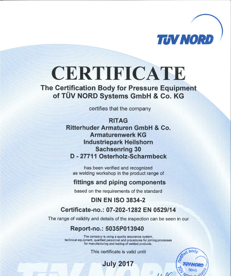 Recognition Certificate – DNV/GL